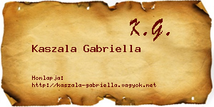 Kaszala Gabriella névjegykártya